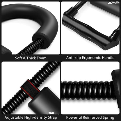 Forearm Strengthener Forearm Wrist Strengthener Exerciser with Adjustable Tension for Improving Strength - Hand Developer Arm Grip Workout Strength Trainer Home Gym Workout Equipment for Starter and Pro